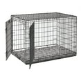 thumbnail image 3 of MidWest Homes for Pets QuietTime Reversible Dog Crate Pan Cover, 42 inch, Fleece, Gray Floral, 3 of 8