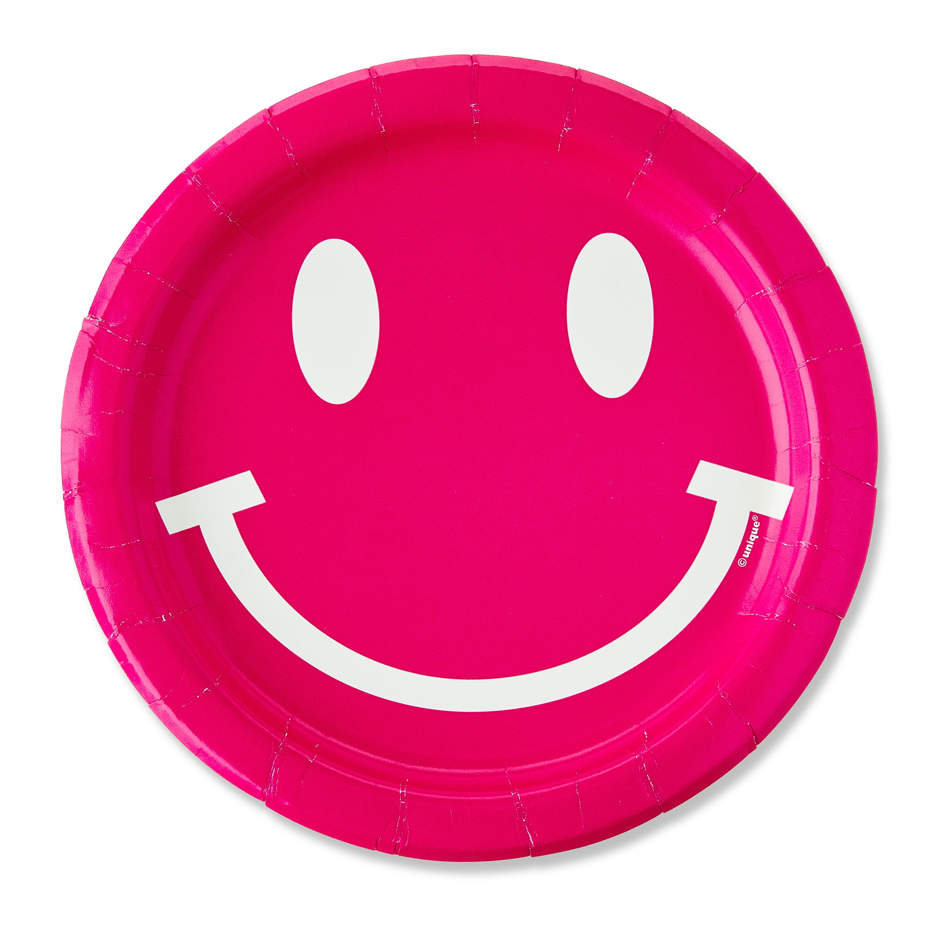 Cheerful Disposable Paper Plates, 7", Pink, 10 Count, by Way To Celebrate