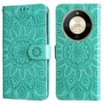 thumbnail image 5 of Funda tipo cartera GANGXUN para Honor X50 , diseño girasol, cuero PU, soporte, cierre magnético, tarjetero, 5 of 5
