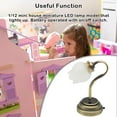 thumbnail image 2 of Mini House Scale LED Lamp With ON/OFF Switch Miniature Light In Tools Single-Head Decorative Lighting Doll Ceiling Light Light-Room Outdoor, 2 of 6