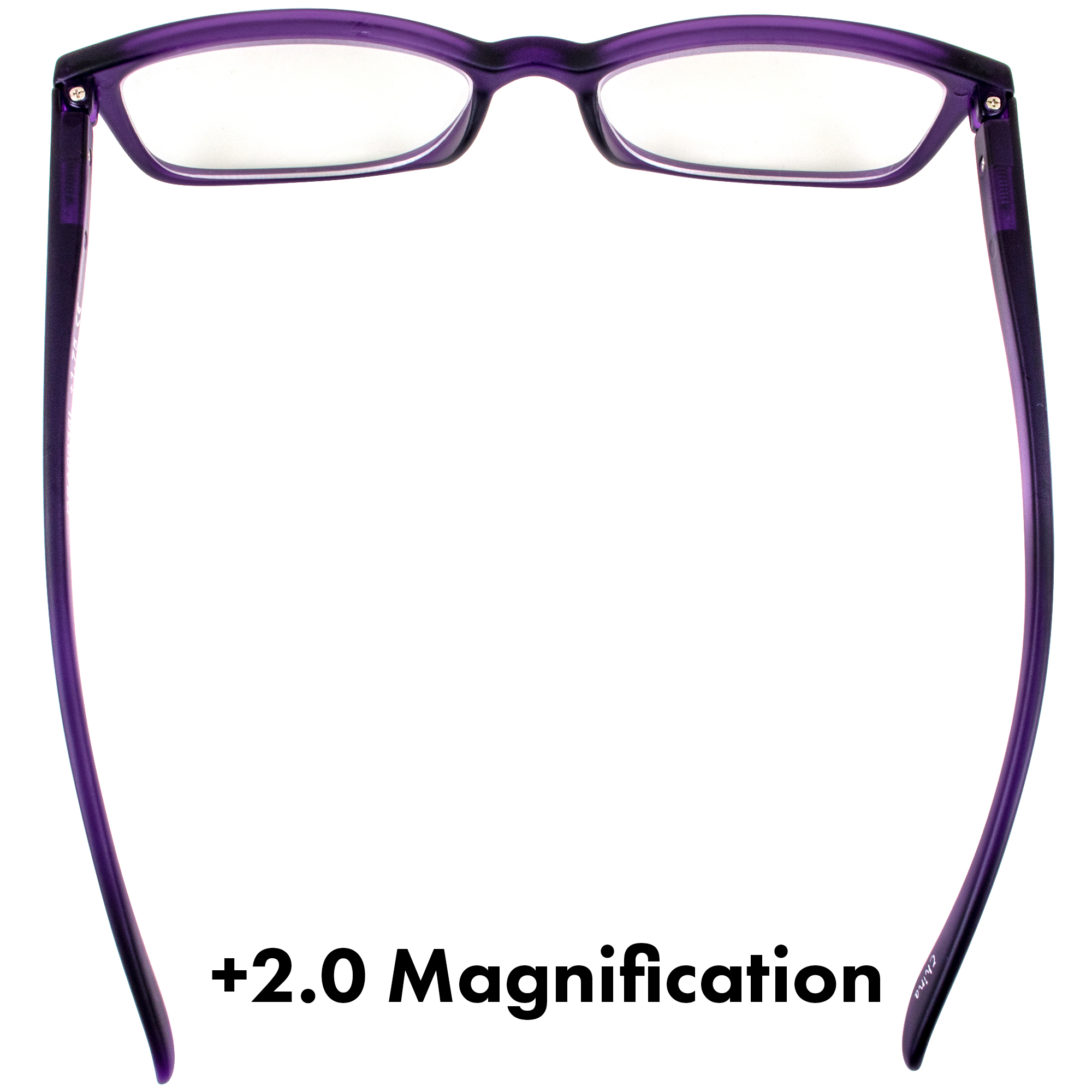 placebo ➠➠6.0【36.15 CL】⬅⬅ Birdz BPA Free Non Carcinogenic Readers Purple Frame Clear