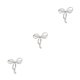 thumbnail image 1 of Qarigey Broche de perlas Estilo simple Esmalte Pins Cardigan Clips Bow Knot Vestido Clip Día de San Valentín Regalos para mujeres Plata Type1 NO1, 1 of 6