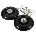 thumbnail image 4 of destyer 2x Roues de Valise Flexibles Roues de Remplacement pour Valise Résistantes à l'Usure Roulettes Pivotantes Noires 70mmx24mm, 4 of 9