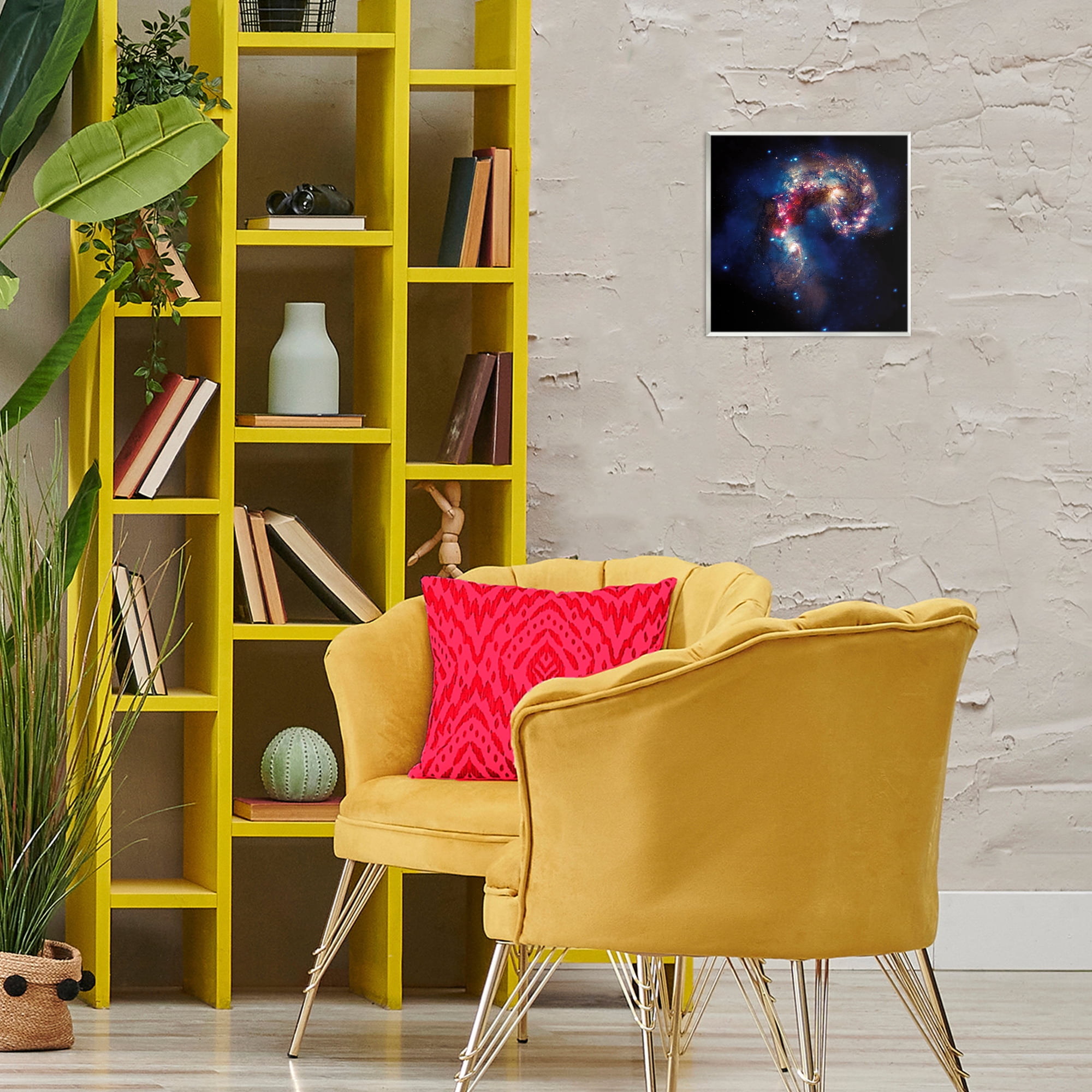 Stupell Industries Vivid Nebula Galaxy Astrology & Stars Photography Unframed Art Print Wall Art, 12 x 12