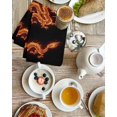 thumbnail image 4 of Dragon Flames Kitchen Dish Towels for Drying Dishes Set of 4, Orange Dragons Abstract Modern Art Waffle Weave Microfiber Hand Tea Bathroom Towels Quick Dry & Absorbent Towel 15.7x23.6, 4 of 7