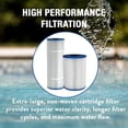 thumbnail image 5 of Doheny's Above-Ground Pool Cartridge Filter System for Swimming Pools, 50 Sq Ft Filtration with 3/4 HP Pump, High-Flow Non-Woven Cartridge, 115V, 5 of 8