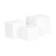 thumbnail image 3 of 3x Cubos acrílicos para exhibición Cajas de exhibición acrílicas Soportes de exhibición de alimentos blancos, 3 of 9