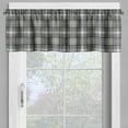 thumbnail image 2 of Ambesonne Checkered Valance Pack of 2, Dark British Tartan, 54"X18", Seal Brown Dimgray, 2 of 5