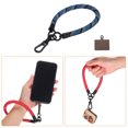 thumbnail image 3 of Unique Bargains Lanière de Téléphone Universelle en Polyester avec Patch pour Téléphone Intelligent Dégradé Bleu 1 Pack, 3 of 4