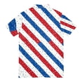 thumbnail image 4 of Men's USA 250th Anniversary American Flag Stripe Polo Shirt Patriotic Casual Short Sleeve America 250 Merchandise, 4 of 6