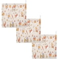 thumbnail image 7 of Dreamtimes 3 PCS Autumn Cute Cats Baby Muslin Washcloths, Cartoon Face Towel Burp Cloths Ultra Soft Absorbent Cotton Bath Wipes Towels for Newborn Boys Girls, 7 of 7