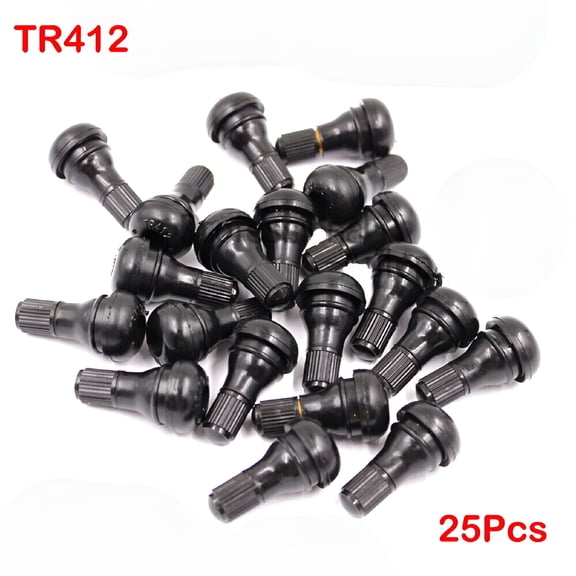 MELIVO 25pcs Tire Rubber Valve Stem For ATV Lawn Mower Garden Tractor Short Stem