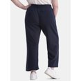 thumbnail image 2 of Terra & Sky Women’s Plus Size Cropped Knit Pants, 25" Inseam, Sizes 0X-4X, 2 of 5