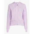 thumbnail image 6 of Sofia Active by Sofia Vergara Women's Ribbed Zip Fleece Hoodie, 6 of 6