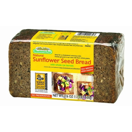 Mestemacher Bread, Sunflower Seed, 1.1 Pound (Pack of 12)