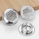 thumbnail image 4 of Rejilla de ventilación redonda de acero inoxidable 10 piezas para gabinete, rejilla de escape de armario, ventilación, muebles de cocina, plata Mantenga el aire fresco dentro del gabinete., 4 of 5