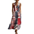 thumbnail image 2 of Zedker Dresses for Women Summer 2026 Spaghetti Strap Scoop Neck Floral Maxi Dress Flowy Boho Long Sundress with Pockets Multicolor S, 2 of 7