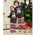 thumbnail image 4 of Popvcly Christmas Pajamas for Family Matching Family Pajamas Sets Xmas Elk Reindeer Print Family Xmas Sleepwear Set, 4 of 4