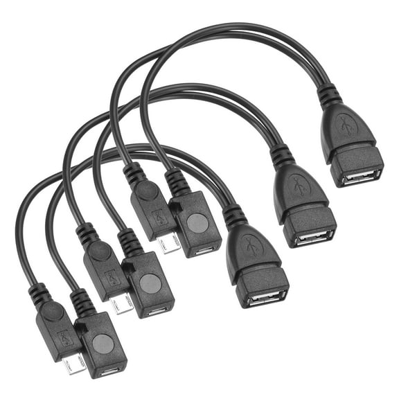 Uxcell 3 Pcs Micro USB to USB Adapter Micro USB to USB Female Adapter Black