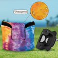 thumbnail image 6 of Haosy Blue Purple Yellow Tie Dye Golf Mallet Putter Cover Strong Magnetic Leather Golf Club Headcover Closure, 6 of 7