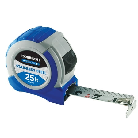 - Komelon 30ft Stainless Steel Powerblade II Tape Measure