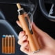 thumbnail image 1 of Cenicero para coches para vehículos - Diseño de madera de nogal con tapa de boquilla evita derrames de ceniza al conducir, 1 of 4