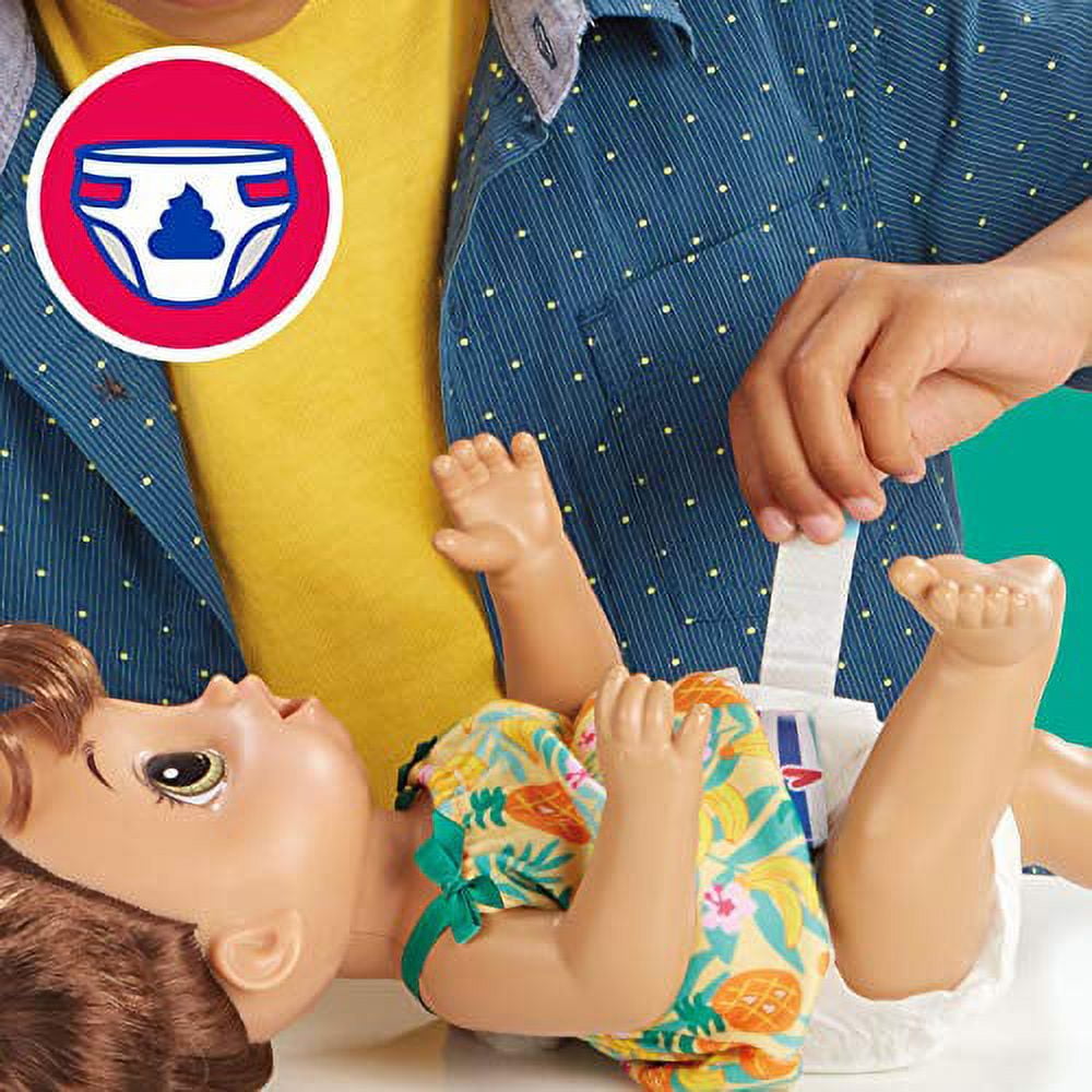 Baby Alive Magical Mixer Doll, Tropical Treat with Blender Accessories, Brown Hair, Ages 3 and Up