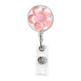 thumbnail image 2 of Retractable Flower Badge Holder For Nurse, 3D Cartoon Flora Chest Card Clip With Easy Pull Buckle, 2 of 6