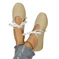 thumbnail image 5 of Willtoo Ballet Flats for Women Round Toe Lace Up Comfortable Flats , Slip On Low Heel Mary Jane Ballerina Flats Shoes Non Slip Soft Insole Casual Walking Shoes, 5 of 6