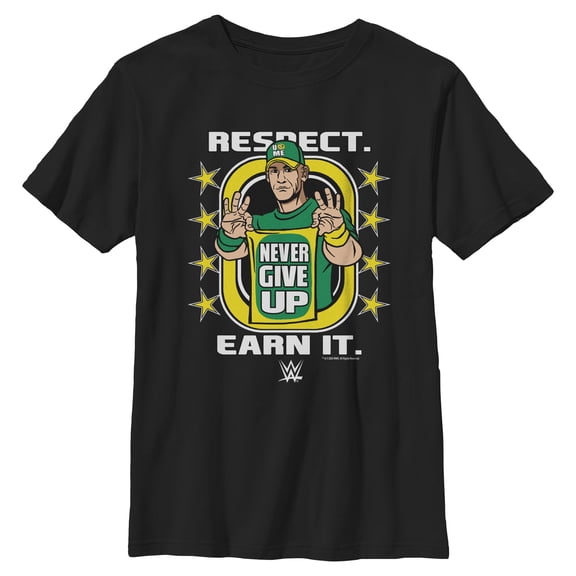 Boys WWE John Cena Respect Earn It T Shirt