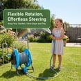 thumbnail image 6 of Ktaxon 22.8 Inch Hose Reel Cart, Blue and Gray Mobile Garden Storage Cart, Outdoor Water Hose Holder (Hose Not Included), 6 of 10