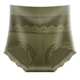 thumbnail image 2 of Fesfesfes Nude Underwear Womens Solid Color Briefs Comfortable Ventilate Lace Briefs High Waist Abdominal Underpants, 2 of 5