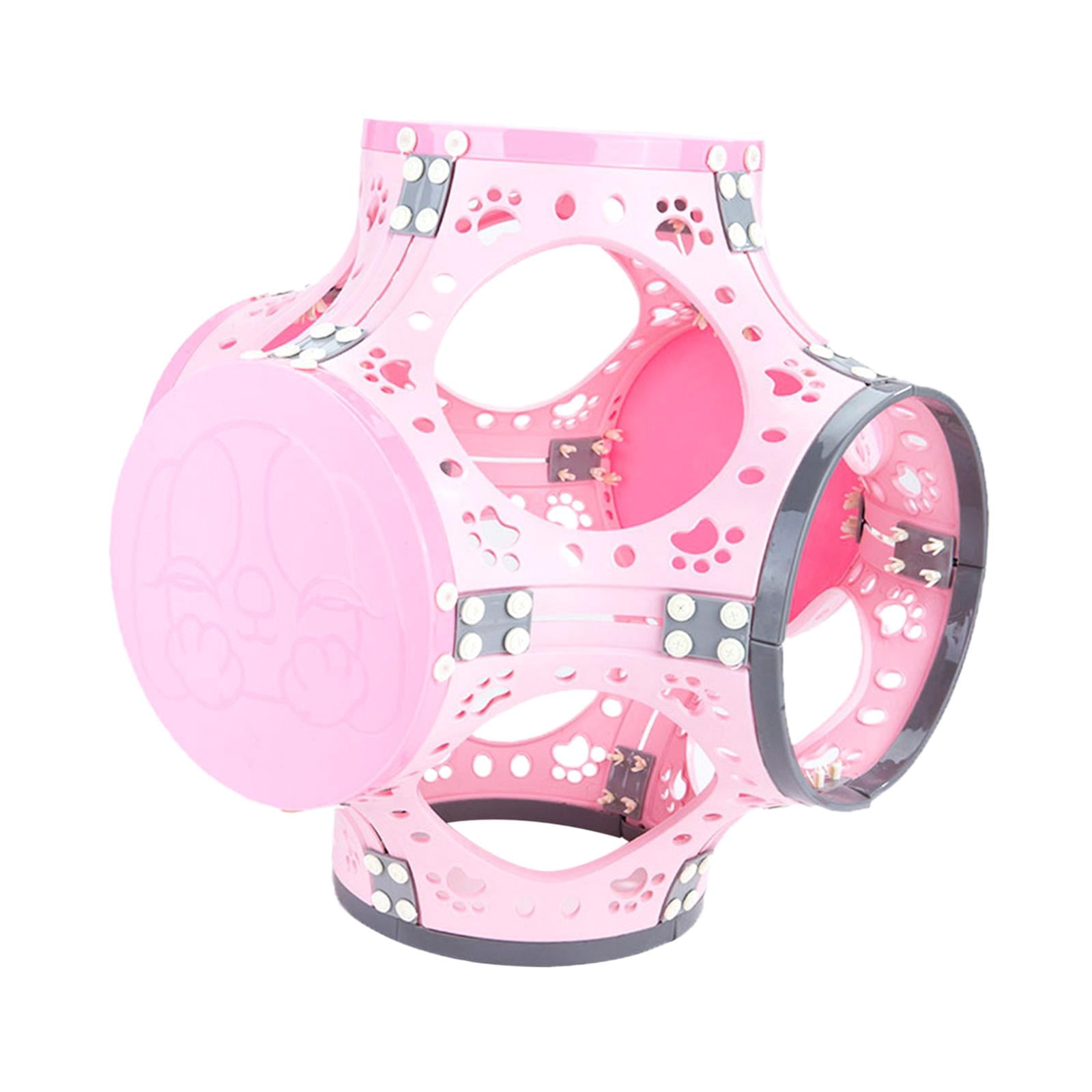 Cat Tunnel Pay Toy, Small Animals Indoor Home Playing, Cute Pet Supplies Cat Climbing Frame Pet Interactive Toy for Kitten Puppy Rabbits Pink
