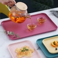 thumbnail image 2 of BANDEJA DE COCINA SIRVIVIO BANDEJA DE TRIGO DE TRIGO RECTANGULAR ESTILO NÓRDICO DE TÉ DE TÉ DE FRUTA DE, 2 of 7