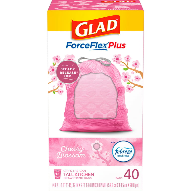 PINK Trash Bags! Glad Cherry Blossom 🌸, #ad I am in love with the Glad  Pink Cherry Blossom Trash Bags from Walmart - so cute! #itsallglad  #itsallfabulous #walmartfinds #homeorganization
