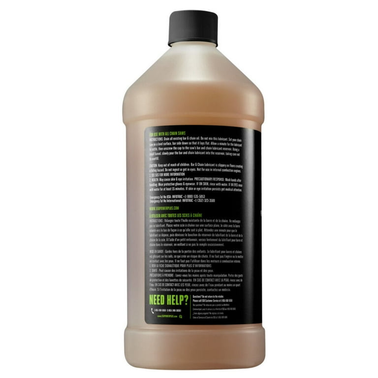 EGO Power+ Chainsaw Oil, Premium Bar and Chain Lubricant, Biodegradable,  32Oz - Walmart.com