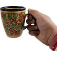 thumbnail image 5 of India Meets India Coffee Mug/Cup Ceramic Set of 4 Handmade | Khurja Pottery | 250 ml (Blue & White-2), 5 of 5