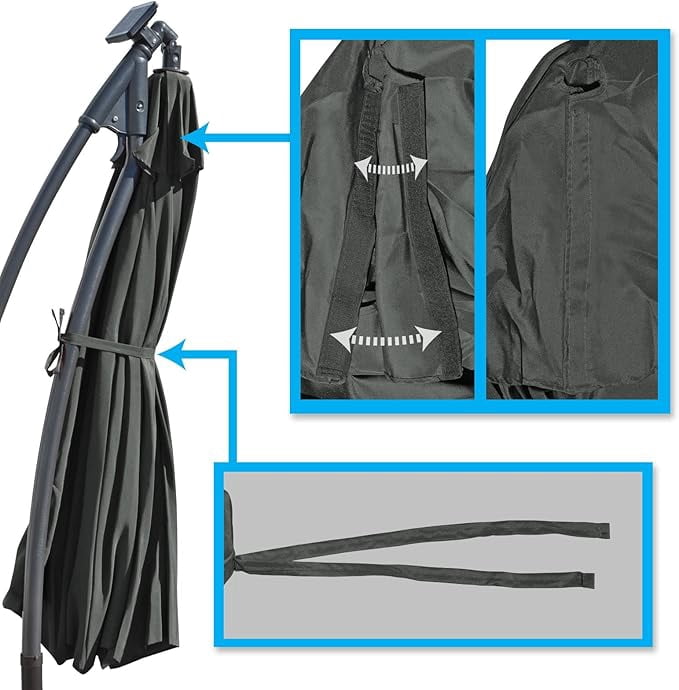 9ft Umbrella Top Cover Only Canopy 8rib Patio Replacement Canopy Outdoor (Canopy Only)
