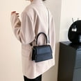 thumbnail image 4 of One-shoulder bag artificial leather crossbody bag suitable for ladies' daily travel and dating-black, 4 of 5