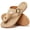 Apricot, variant on Women's Flip Flops Comfort Dressy Slides Sandals Flat Sandals for Women