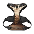 thumbnail image 5 of Lsque Butterfly Cow Barrel Dog Harness, No-Pull Pet Harness with 2 Leash Clips, Adjustable Soft Padded Dog Vest with Easy Control Handle for Large Dogs-Medium, 5 of 9