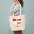thumbnail image 3 of CafePress - Hotter By One Degree Graduation Shirt Gif Tote Bag - Unisex Canvas Tote Bag, Beige, 1-Piece, 3 of 7