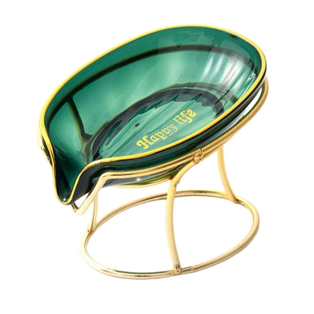 Jabonera, jabonera, jabonera, bandeja de drenaje, jabonera para lavabo de ducha Verde