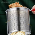thumbnail image 3 of Small Deep Fryer Pot, Stainless Steel Oil Saving Small Fryer Mini Deep Fryer Pot with Lid for Frying Fish Shrimp Chicken Fries, 3 of 7