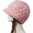 thumbnail image 2 of Womens Winter Beanie Hat Warm Knitted Slouchy Wool Hats Cap with Visor, 2 of 6