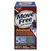 Move Free Advanced Plus Msm And Vitamin D3 Joint Health Tablet, 80 Count | Bundle of 5 Each