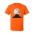 thumbnail image 2 of Wild Bobby, Hip Marilyn Monroe Portrait Classic Beauty Pose, Famous People, Men Graphic Tee, Orange, Large, 2 of 4