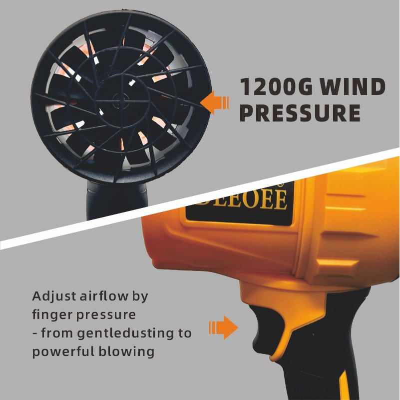 DEEOEE Cordless Turbo Jet Leaf Blower – High-Power Brushless Motor, Violent TurboFan for Car Drying, Dust Cleaning & Snow Removal – Handheld & Lightweight for Outdoor & Garage Use