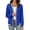 Bm-04 Royal Blue, variant on Anygrew Women's Cardigan Long Sleeve Sweatshirts Button Coat Casual Lightweight Fall Outfits Cloth Baseball Uniform Fashion with Pocket