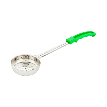 

Met Lux 4 oz Stainless Steel Spoodle - Perforated with Green Handle - 1 count box